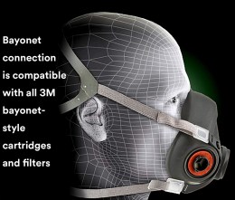Protección Respiratoria-Reusable 3M2